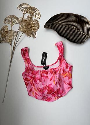 Корсетний топ у квітку