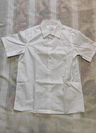 Рубашка шведка m&amp;s белая на 14-15рок