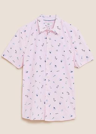 Сорочка шведка гавайка тропічний принт marcs&spencer