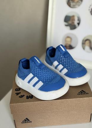Кеди дитячі кросівки adidas bubblecomfy сині 20 розмір