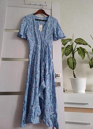 Вискозное платье 44 на 124 см