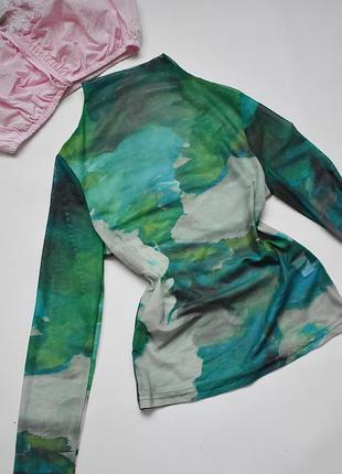 Топ сетка с длинным рукавом shein