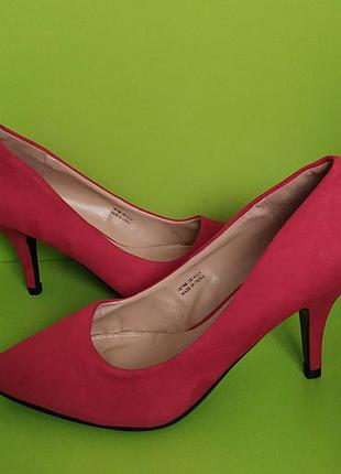 Червоні туфлі човника на шпильці profile, 5/38