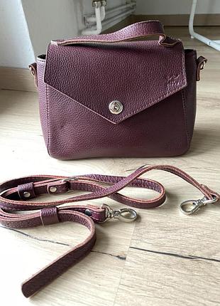 Сумка женская the wings украинский бренд кожаная через плечо