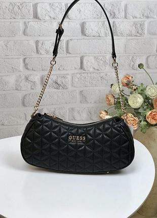 Сумка guess оригинал kori top zip shoulder bag гесс черная