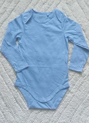 Базовий боді з довгим рукавом lupilu, 86/92 (1-2 роки). оверсток.
