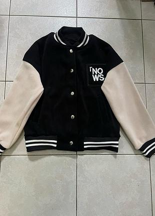 Теплый бомбер на девочку