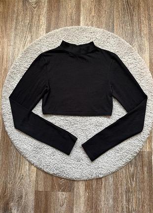 Черный хлопковый лонгслив asos