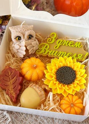 Подарунковий набір мила і свічок до дня вчителя. подарунки вчителям