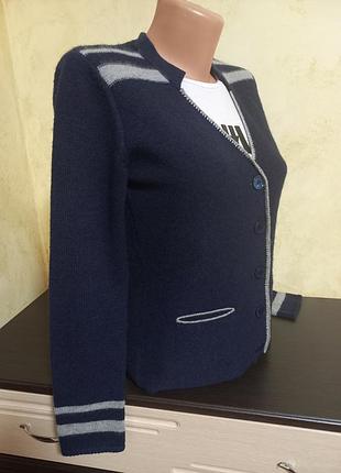 Кардиган 50% кашемир 50% шерсть мериноса бренд cashmere темно-синий цвет s-m