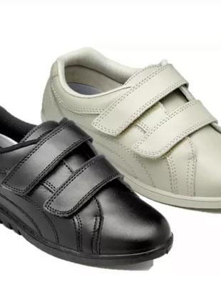 Жіноче шкіряне повсякденне взуття freestep rex з двома ремінцями та липучкою р.37