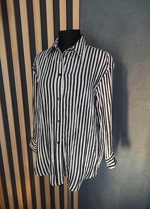 Сорочка оверсайз в полоску