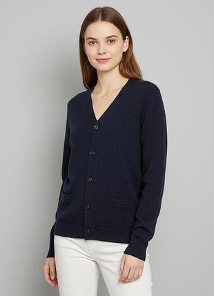 Кардиган uniqlo, 100% шерсть, размер s