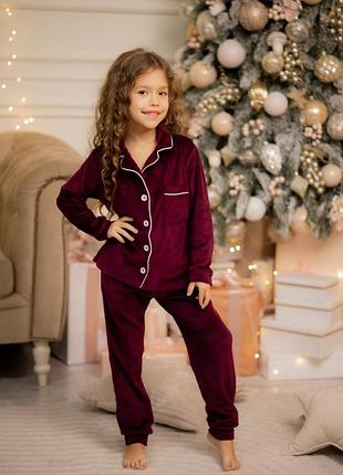 Велюровая пижама на девочку