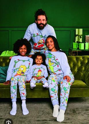 Трикотажная пижама мардж симпсон 92% хлопок