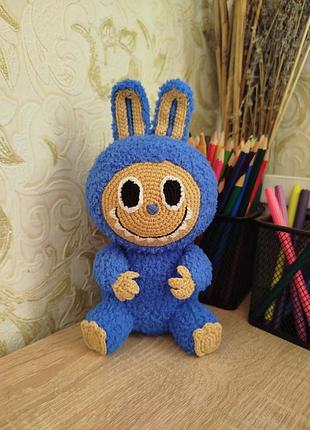 Лабубу, вязаная игрушка ручной работы