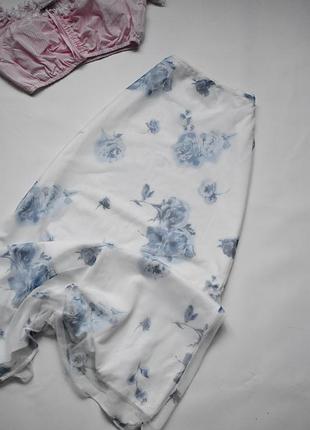 Дуже ніжна (можливо вінтажна) спідниця сітка в квіточки