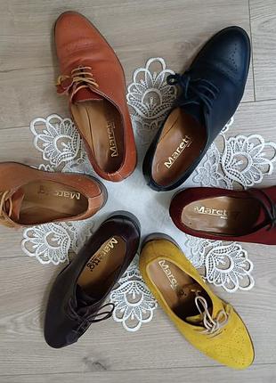 Коллекция кожаной итальянской обуви/туфли оксфорды/ эксклюзив