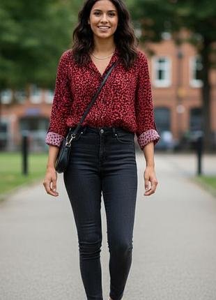 Сорочка рубашка в леопринт