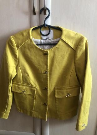 3.1 phillip lim лимонний котоновий жакет/піджак