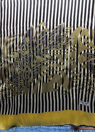 Шарф шелковый большой pierre cardin винтажный № 11