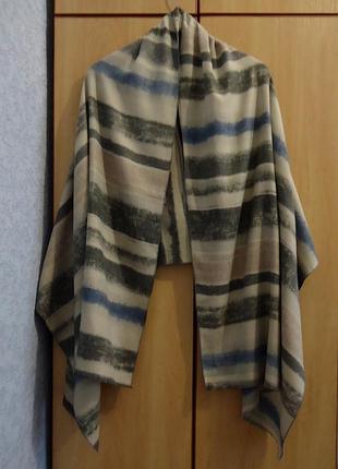 Супер брендовий шарф палантин вовна virgin wool італія