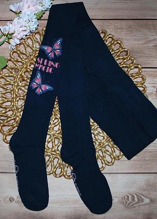 Демисезонные колготки трикотажные р. 11 ucs юск бабочка
