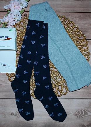 Демисезонные колготки трикотажные р. 11 ucs юск бантики