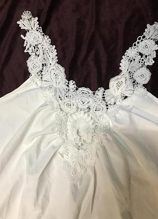 Майка  з мереживом 56 розмір