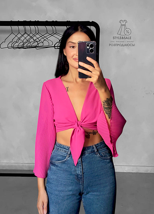 Шифонова накидка топ на бретельках m-l