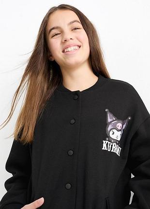 Підліткова кофта/ бомбер утеплений c&a, чорний 146 см 7