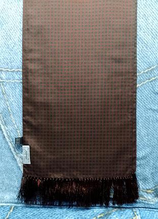 Шарф шовковий brühl made in england вінтажний No 9