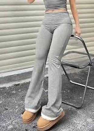 Штани спортивні розкльошені, висока посадка