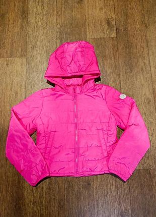 Куртка с капюшоном розовая,демисезон, gap