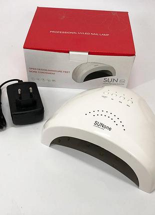 Сушарка для нігтів sun one nail lamp fd77-1 лампа для манікюру гель лаком світлодіодна сушарка для нігтів