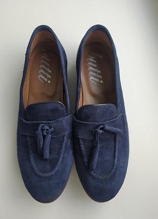 Лоферы туфли натуральная замша
