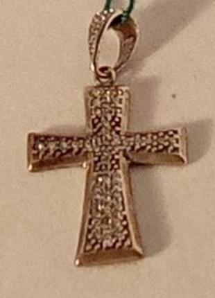 Подвес-крест серебро 925