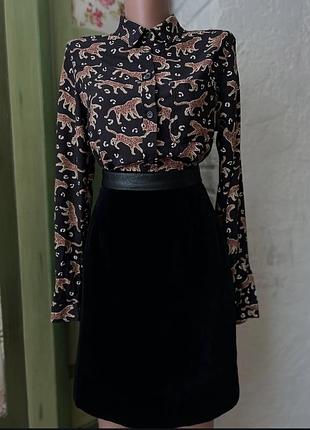 Оксамитова спідниця laura ashley