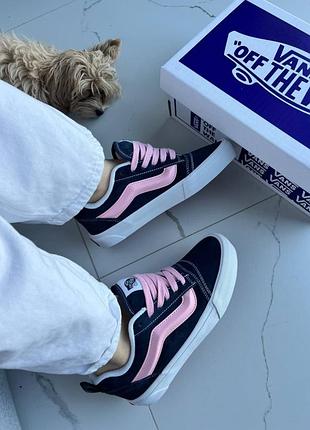 Женские кроссовки vans knu skool blue pink / smb+ 🔗