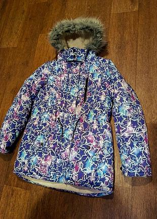 Куртка с капюшоном ,зима, на меху, tu