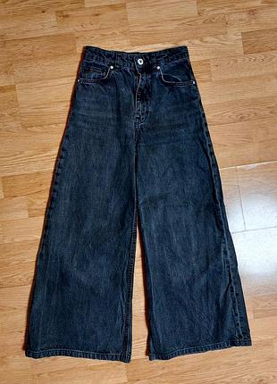 Широкие джинсы подростковые bershka р 32 (xxs)