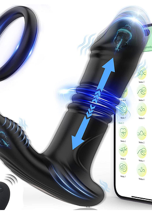 🌹смарт массажер простаты анальный телескопический