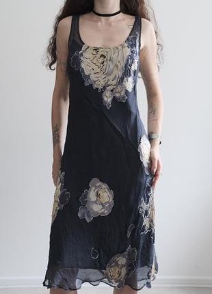 Шовкова сукня міді