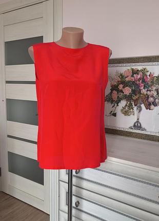 100% шелк яркий шелковый топ блуза