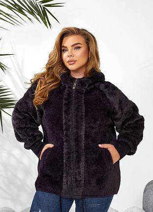 Женское пальто из альпаки до 58 размера