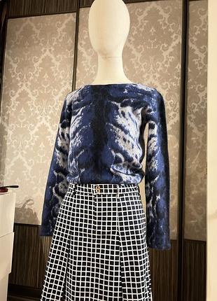 Ангоровий світер кофта джемпер синий maje