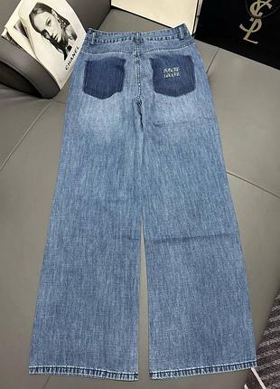 Брендові жіночі літні прямі джинси міу
