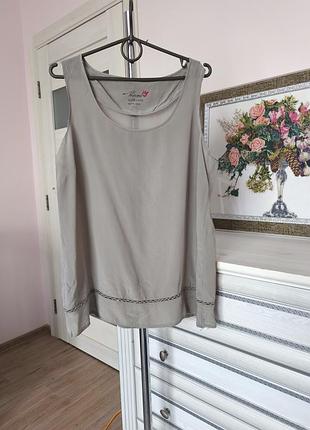 100% шелк шелковый топ блуза