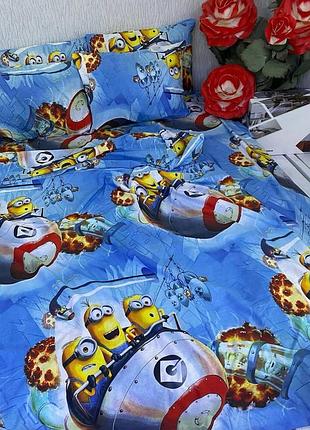 🌸 комплект постельного белья миньоны