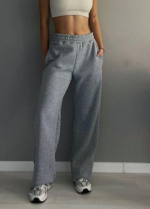 5️⃣7️⃣0️⃣грн теплі спортивні штани тринитка на флісі трьохнитка палацо